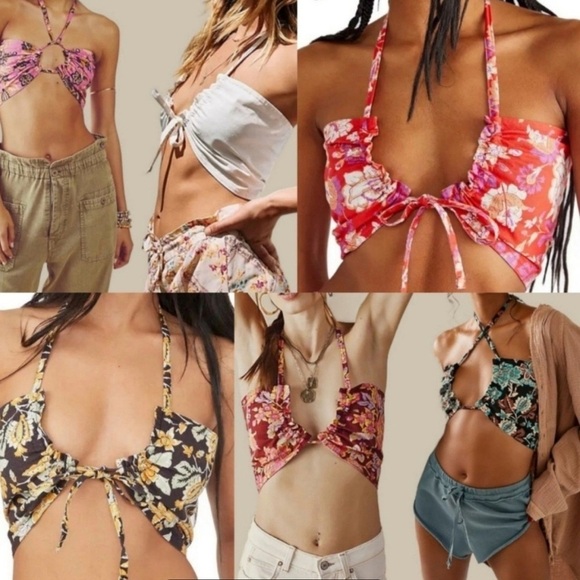 NWT Free People Summer of Love Convertible Bandeau Top Size small - Picture 4 of 5